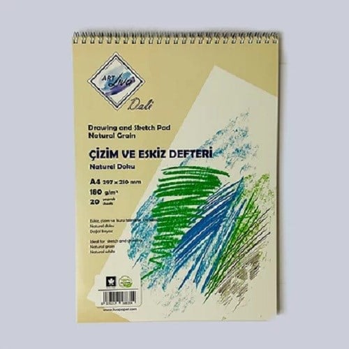 Sanatsal Resim Defterleri Art Liva Dali Eskiz ve Çizim Defteri 180gr A4 20 Yaprak Satın Al