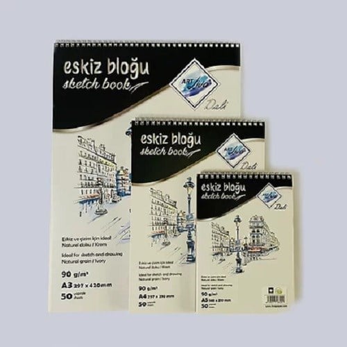 Sanatsal Resim Defterleri Art Liva Dali Eskiz ve Çizim Defteri 90gr A4 50 Yaprak Satın Al