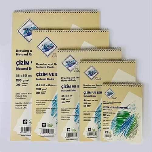 Sanatsal Resim Defterleri Art Liva Dali Eskiz ve Çizim Defteri 180gr A3 20 Yaprak Satın Al