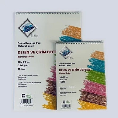 Sanatsal Resim Defterleri Art Liva Lite Desen ve Çizim Defteri 25x35 220gr 15 Sayfa Satın Al