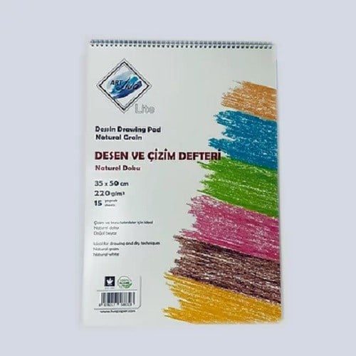 Sanatsal Resim Defterleri Art Liva Lite Desen ve Çizim Defteri 35x50 220gr 15 Sayfa Satın Al