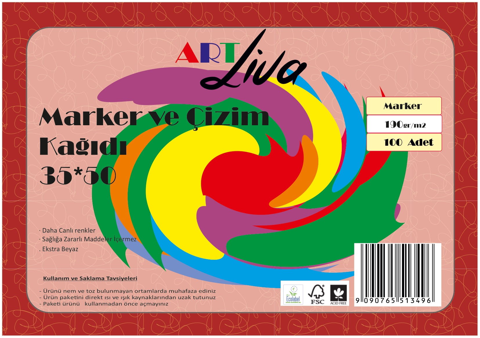 Sanatsal Resim Defterleri Art Liva Marker Ve Çizim Kağıdı 35x50 190gr 100 Yaprak Satın Al