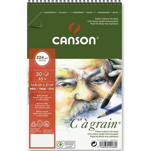 Sanatsal Resim Defterleri Canson Cagrain Eskiz Blok Spiralli 30 Sayfa A5+ 224gr Satın Al