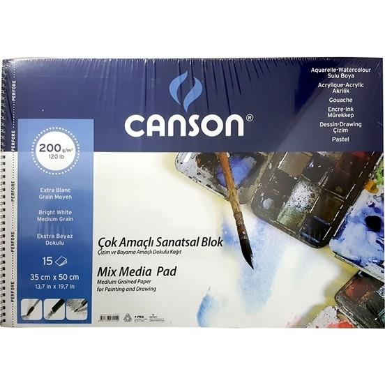 Sanatsal Resim Defterleri Canson Fıneface Çok Amaçlı Sanatsal Resim Blok 200Gr 35X50 15 Yap Satın Al