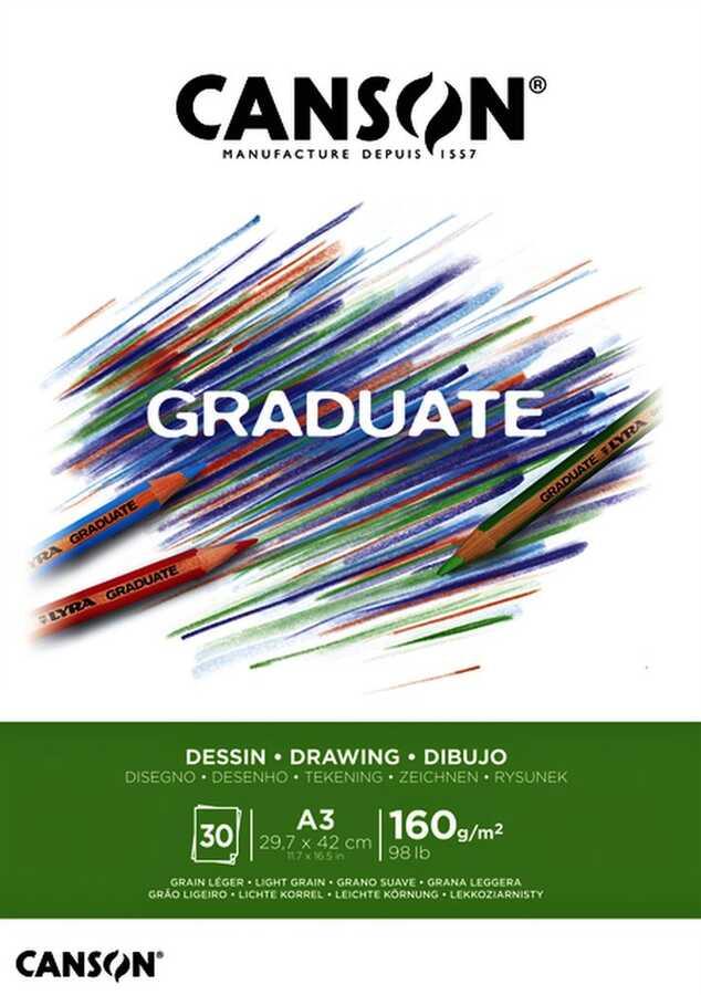 Sanatsal Resim Defterleri Canson Graduate Drawing White Çizim Blok 30 Sayfa A3 160gr Satın Al
