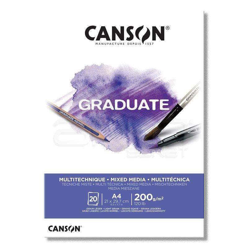 Sanatsal Resim Defterleri Canson Graduate Mix Media White Çizim Blok 20 Sayfa A5 200gr Satın Al