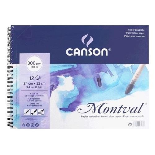Sanatsal Resim Defterleri Canson Montval Sulu Boya Blok Spiralli 12 Sayfa 24x32 300gr Satın Al