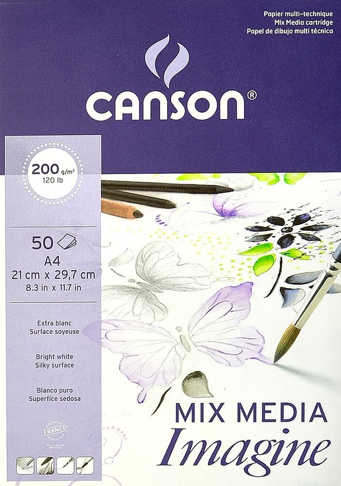 Sanatsal Resim Defterleri Canson Pas İmagine Çok Amaçlı Blok 50 Sayfa A4 200gr Satın Al