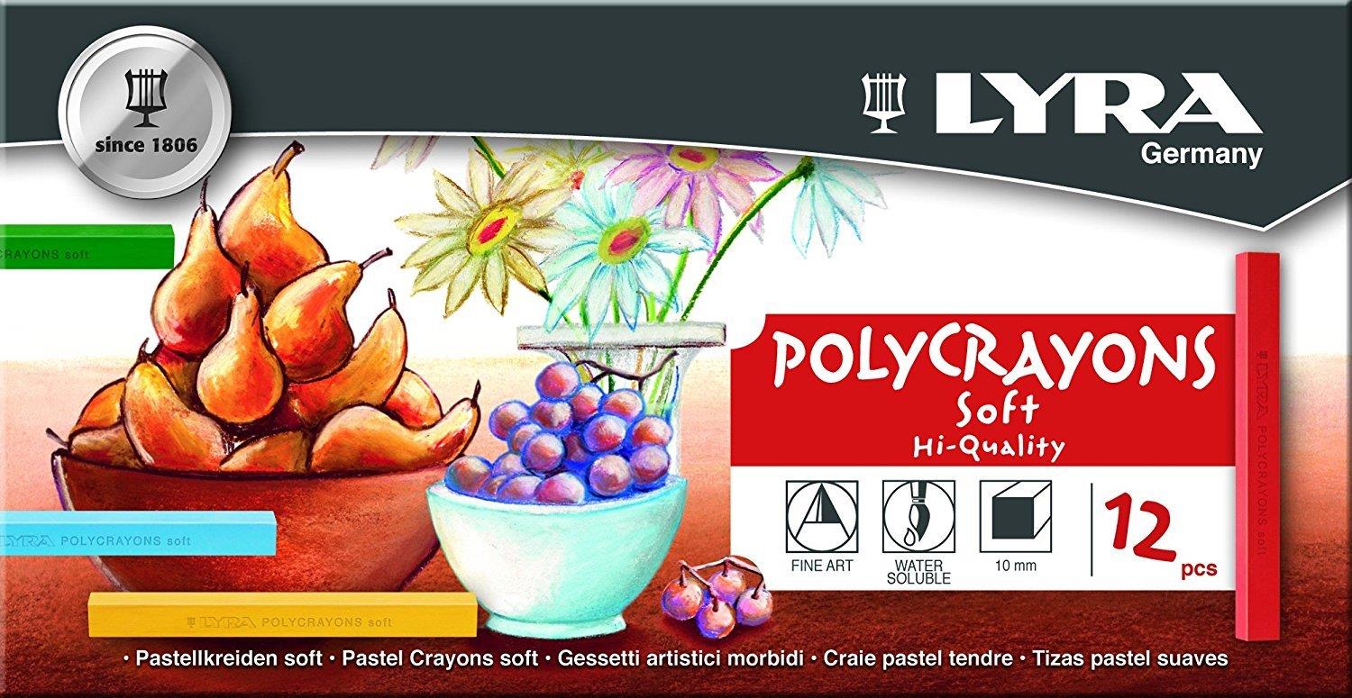 Sanatsal Resim Defterleri Lyra Polycrayons Toz Pastel 12'li Kutu Satın Al