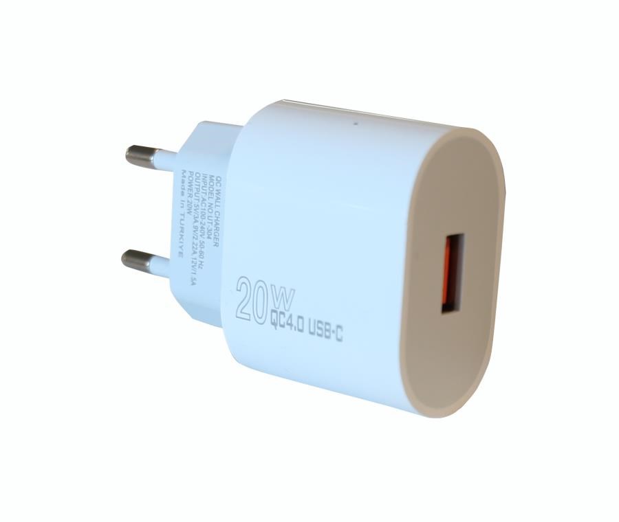 Şarj Kabloları Elba ELB03-20USB Beyaz 20W USb Şarj Kafa QC4.0(Akıllı Koruma-Hızlı Şarj-Isıya Dayanıklı) Satın Al