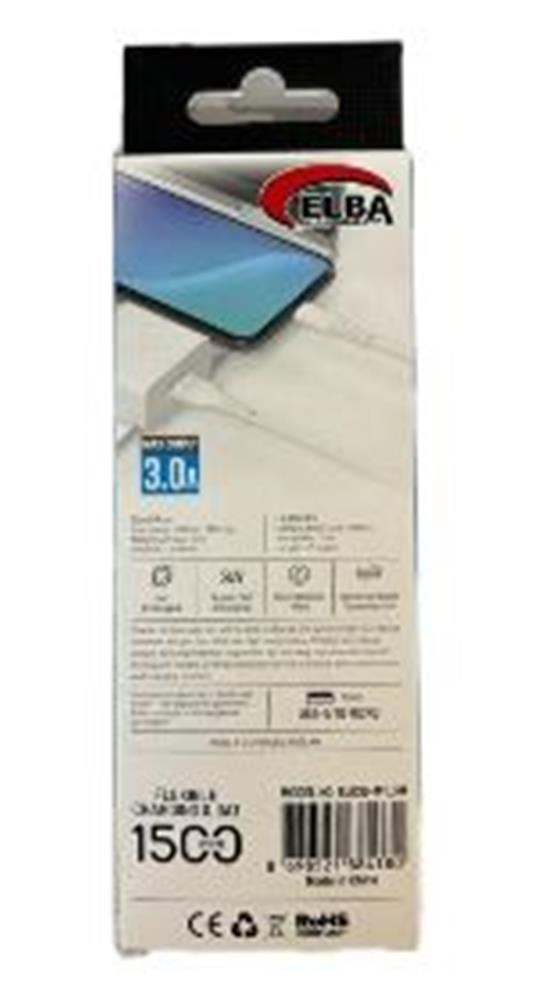 Şarj Kabloları Elba Elb38-L1 1,5Mt  iPhone Lightning Beyaz 3A Hızlı Şarj Kablosu Satın Al