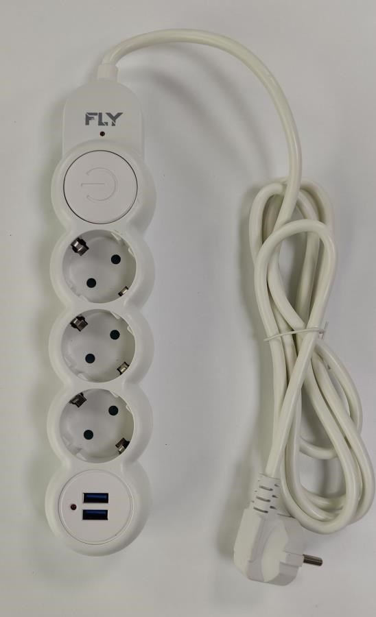 Şarj Kabloları Fly 3393-01 3lü 2mt 2.1A Anahtarlı 2Usb Şarj Çıkışlı Akım Korumalı 2500w Satın Al
