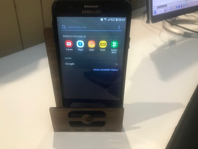 Şarj Kabloları Megatech Ahşap Telefon Tutucu Satın Al