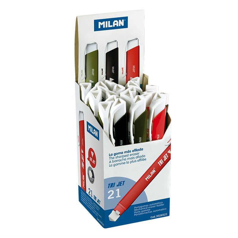 Silgiler MILAN 3026521 TRI JET BASMALI SİLGİ - 21ADET Satın Al