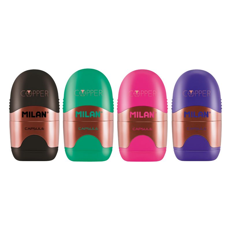 Silgiler MILAN 4717112 CAPSULE KALEMTRAŞ/SİLGİ(COPPER) - 12ADET Satın Al