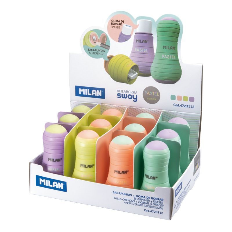 Silgiler MILAN 4723112 KALEMTRAŞ/SİLGİ(SWAY PASTEL) - 12ADET Satın Al
