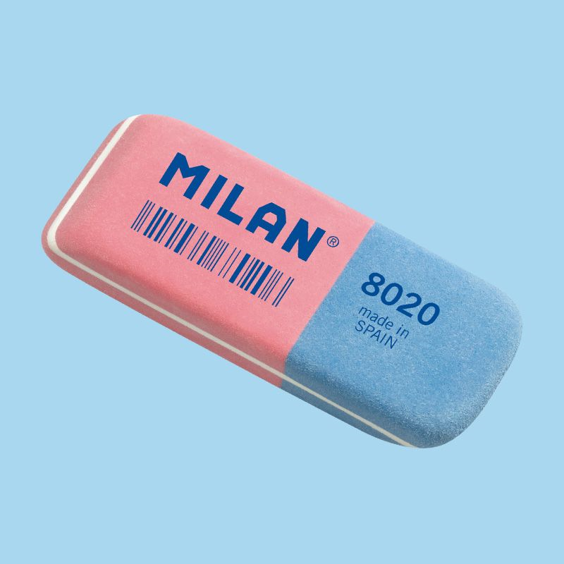 Silgiler MILAN CCM8020 SENTETİK SİLGİ - ÇİFT RENKLİ - 20ADET Satın Al