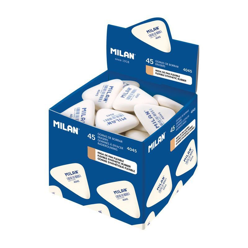Silgiler MILAN CMM4045 YUMUŞAK SENTETİK ÜÇGEN SİLGİ - BEYAZ - 45ADET Satın Al