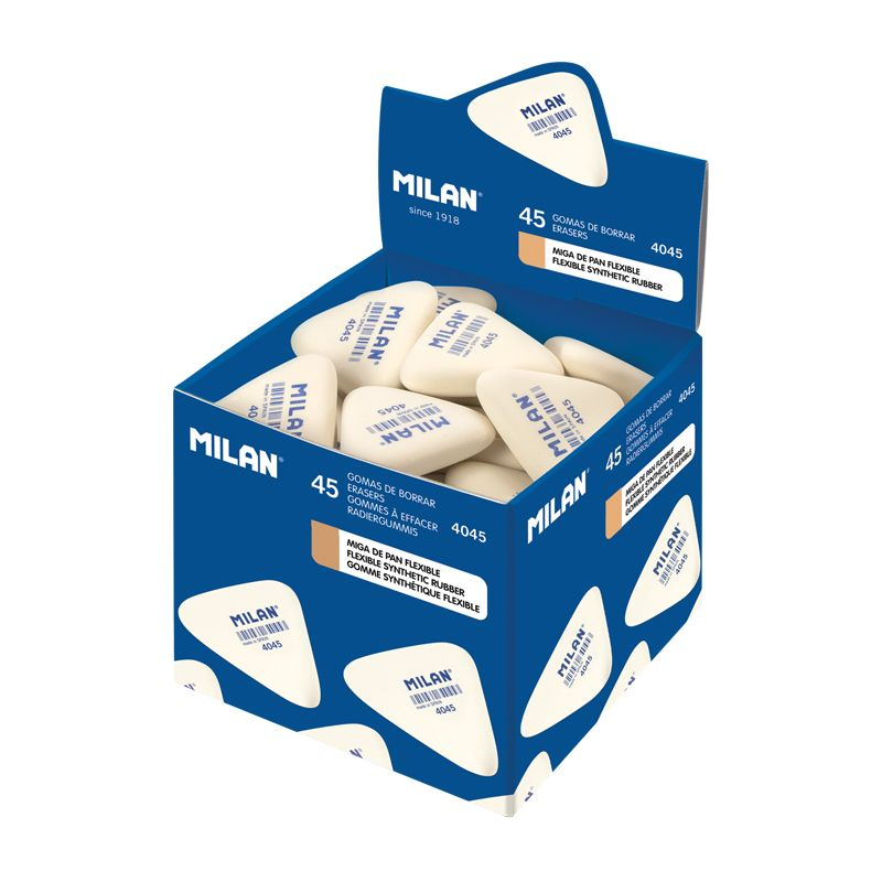 Silgiler MILAN CMM4045 YUMUŞAK SENTETİK ÜÇGEN SİLGİ - BEYAZ - 45ADET Satın Al