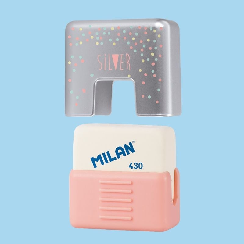 Silgiler MILAN CMMS430SL KAPAKLI SİLGİ(SILVER) - 30ADET Satın Al