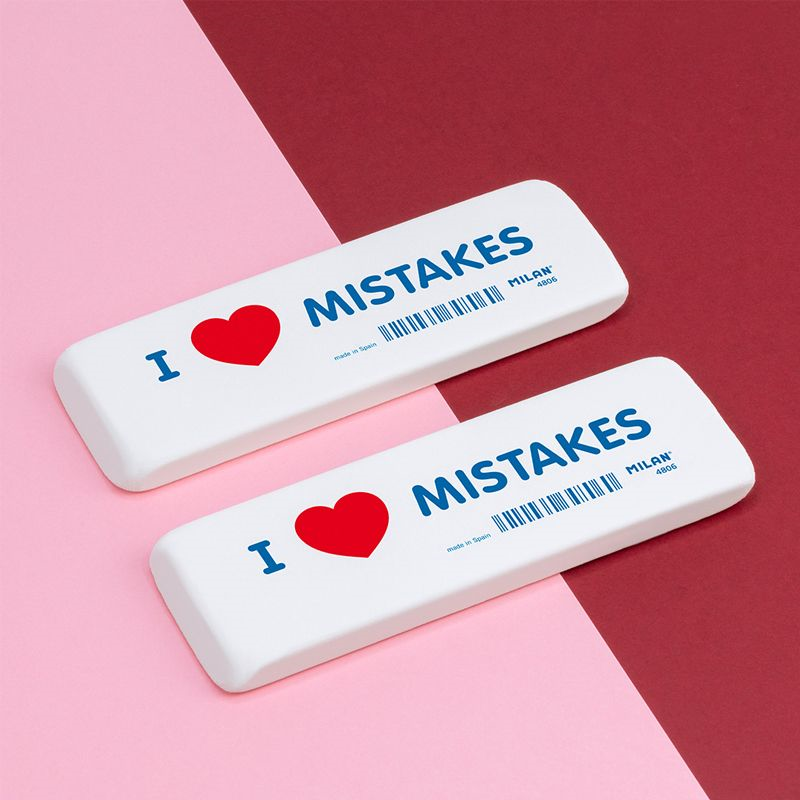Silgiler MILAN CNM4806 ESNEK SENTETİK SİLGİ(I LOVE MISTAKES) - 6ADET Satın Al