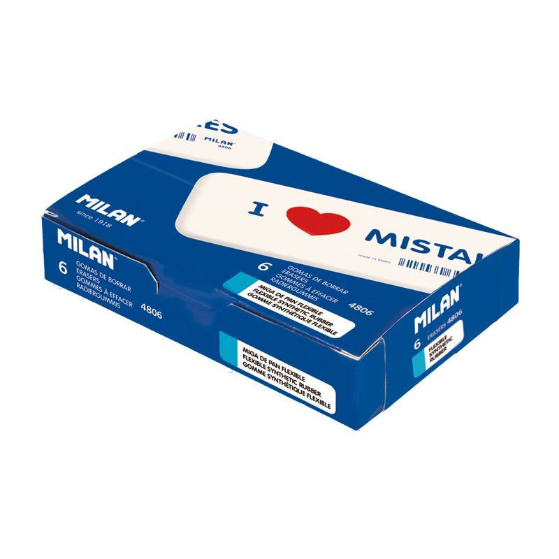 Silgiler MILAN CNM4806 ESNEK SENTETİK SİLGİ(I LOVE MISTAKES) - 6ADET Satın Al