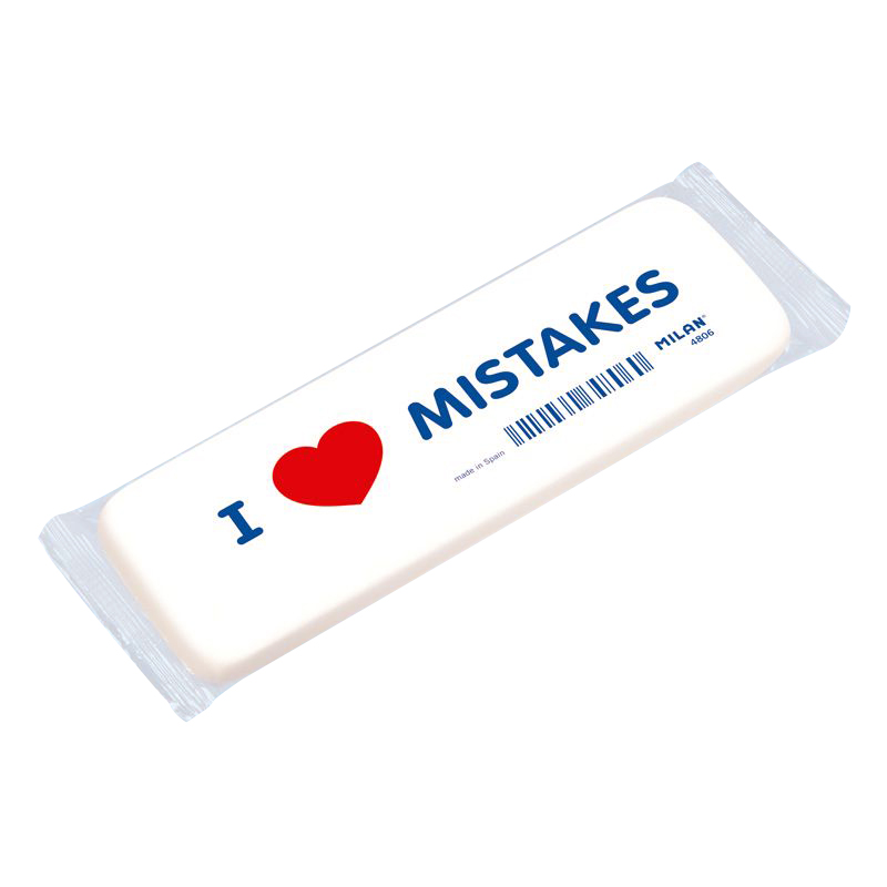 Silgiler MILAN CNM4806 ESNEK SENTETİK SİLGİ(I LOVE MISTAKES) - 6ADET Satın Al