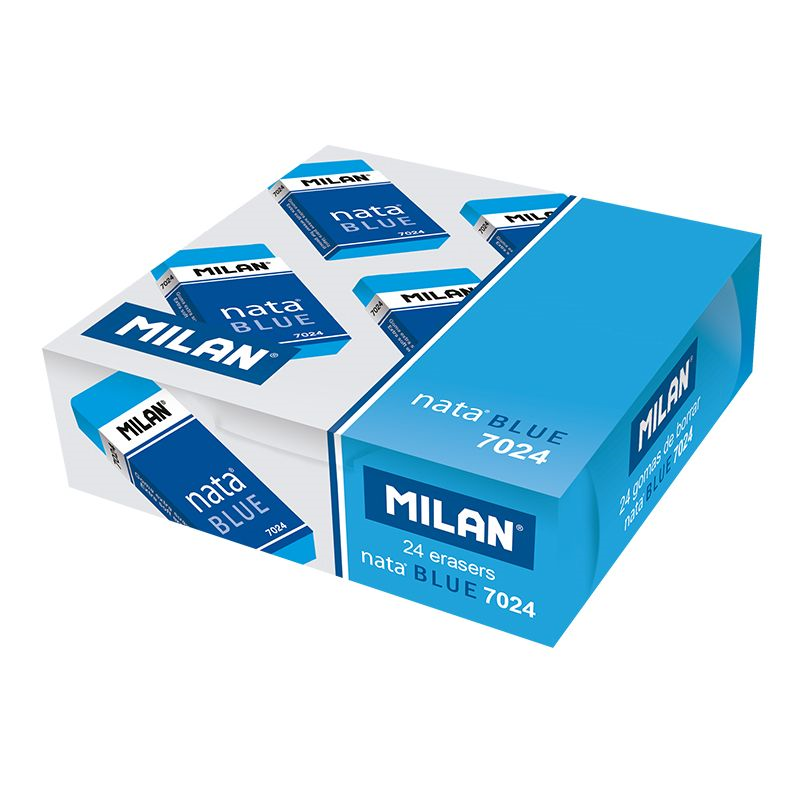 Silgiler MILAN CPM7024B NATA® PLASTİK MAVİ SİLGİ(SINAV) - 24ADET Satın Al