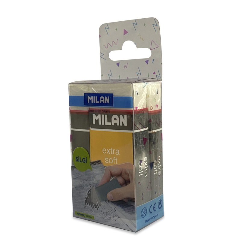 Silgiler MILAN NATA 5020 EXTRA YUMUŞAK SANATSAL SİLGİ BLİSTER - 3LÜ Satın Al