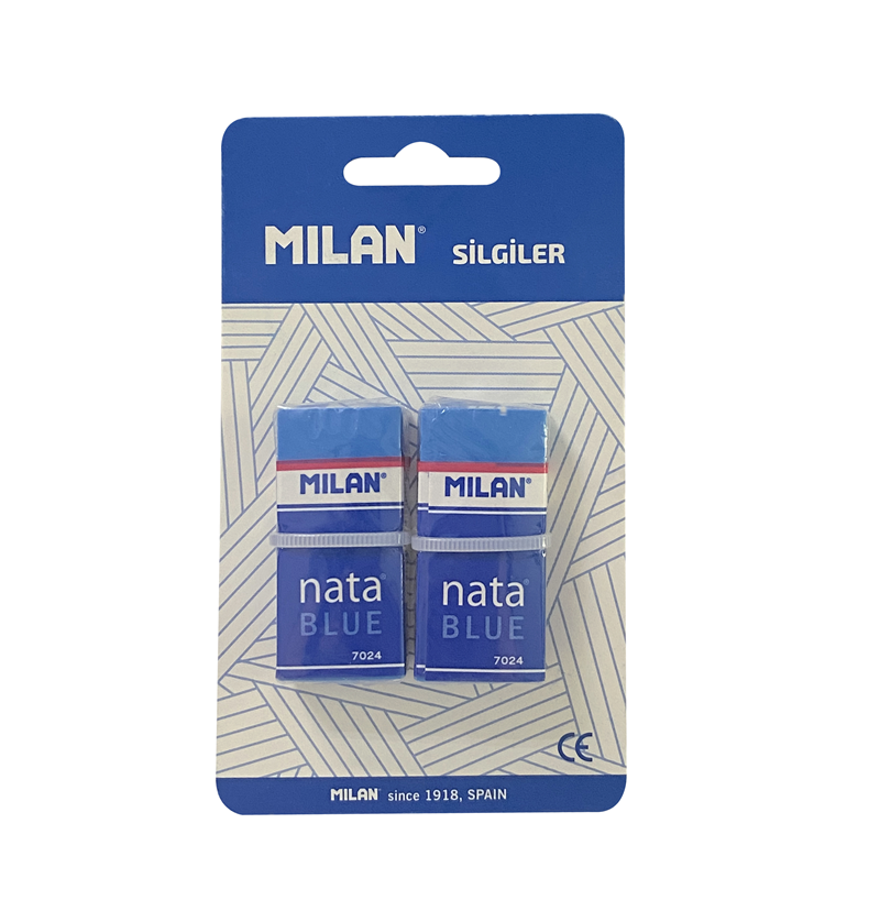 Silgiler MILAN NATA BLUE 7024B SİLGİ BLİSTER - 2Lİ Satın Al