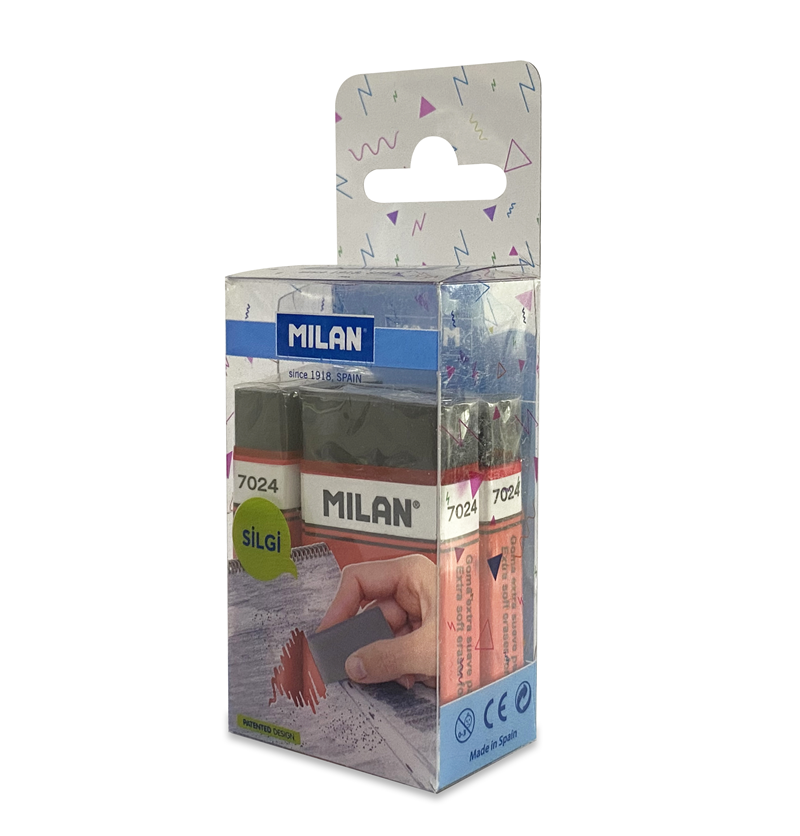 Silgiler MILAN NATA NEGRA 7024CF SİLGİ BLİSTER - 3LÜ Satın Al