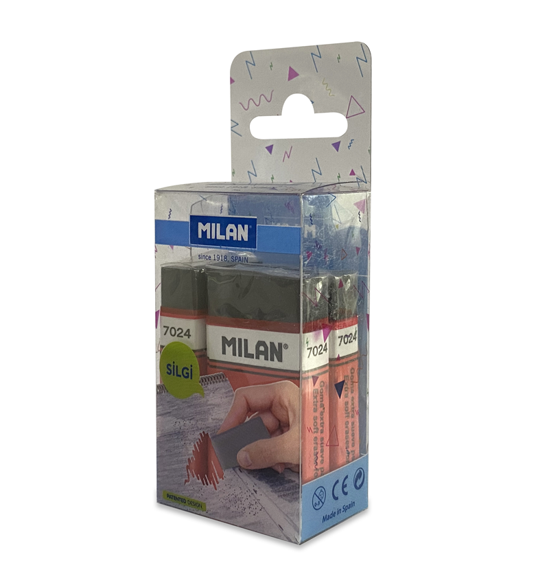 Silgiler MILAN NATA NEGRA 7024CF SİLGİ BLİSTER - 3LÜ Satın Al