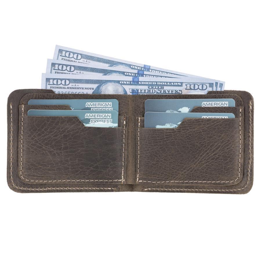 Sırt Çantası Deri Erkek Cüzdanı RO6 Kahve Satın Al