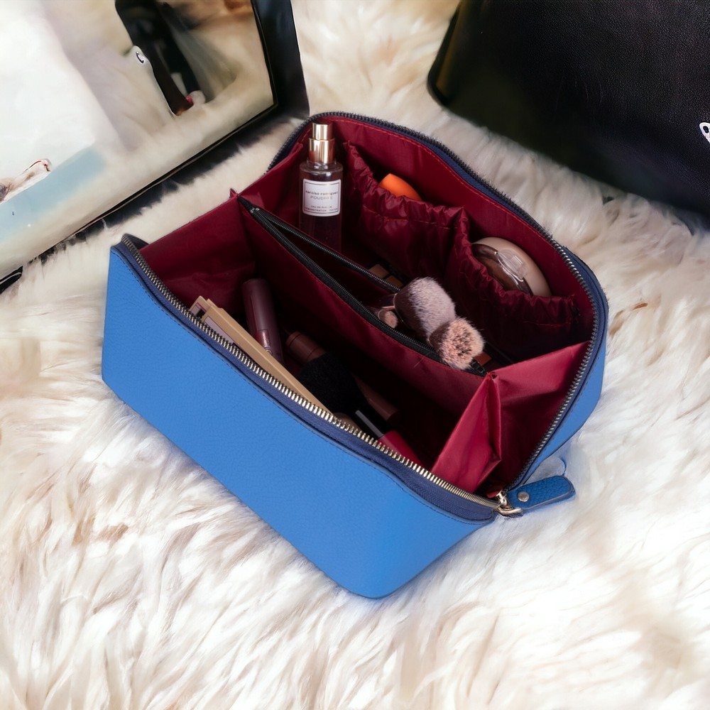 Sırt Çantası Ella Kadın Seyahat Kozmetik Bakım Makyaj Çantası Organizer Kobalt Mavi Satın Al