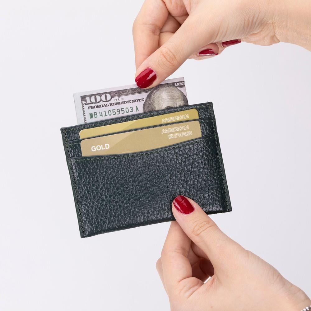 Sırt Çantası Luxeyuard Deri Kartlık, 5 Adet Kart Bölmesi, Dokulu Siyah Satın Al