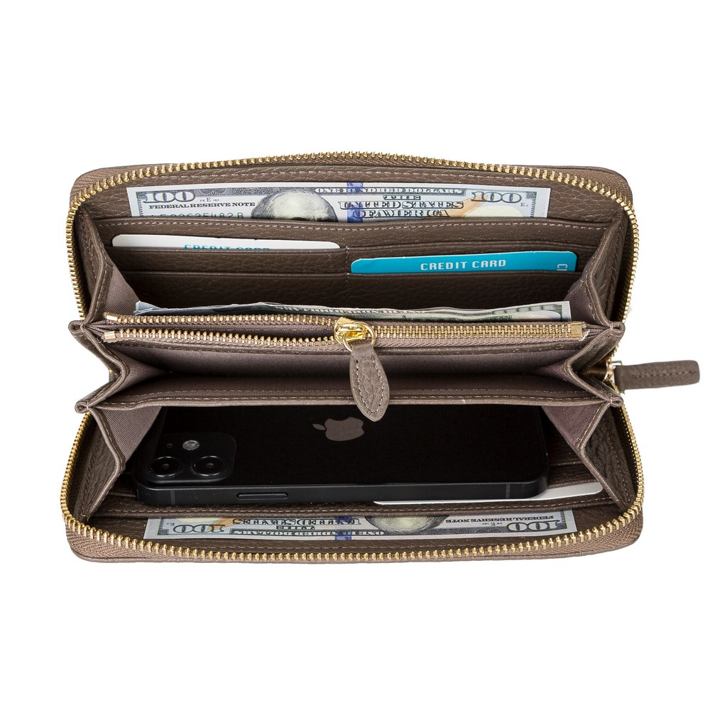 Sırt Çantası Seville Deri Kadın Cüzdan FLB6 Vizon Satın Al