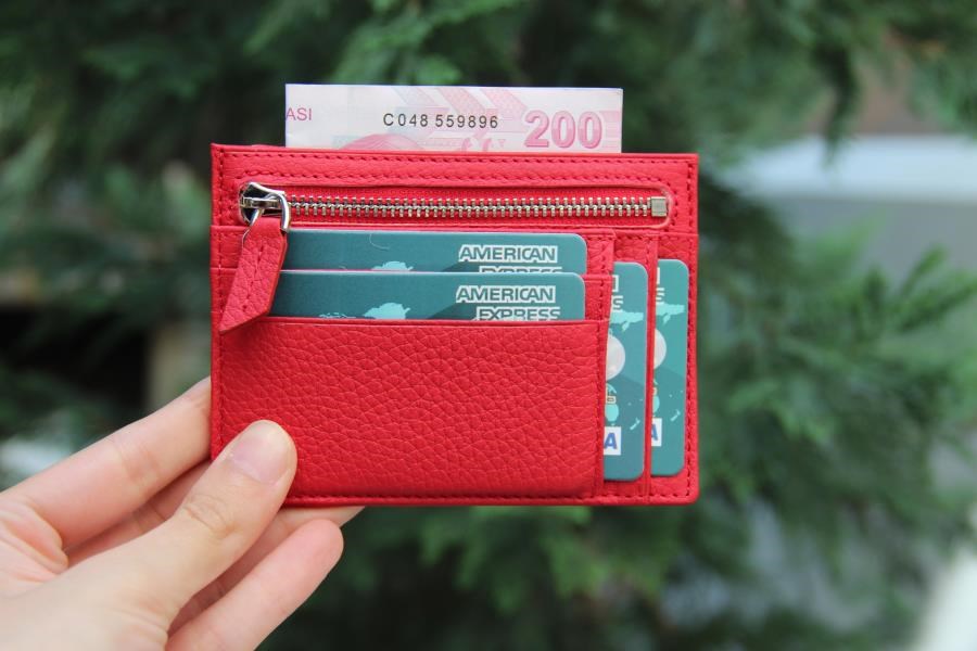 Sırt Çantası Zip Deri Fermuarlı Kartlık ZPCH ERC2 Kırmızı Satın Al