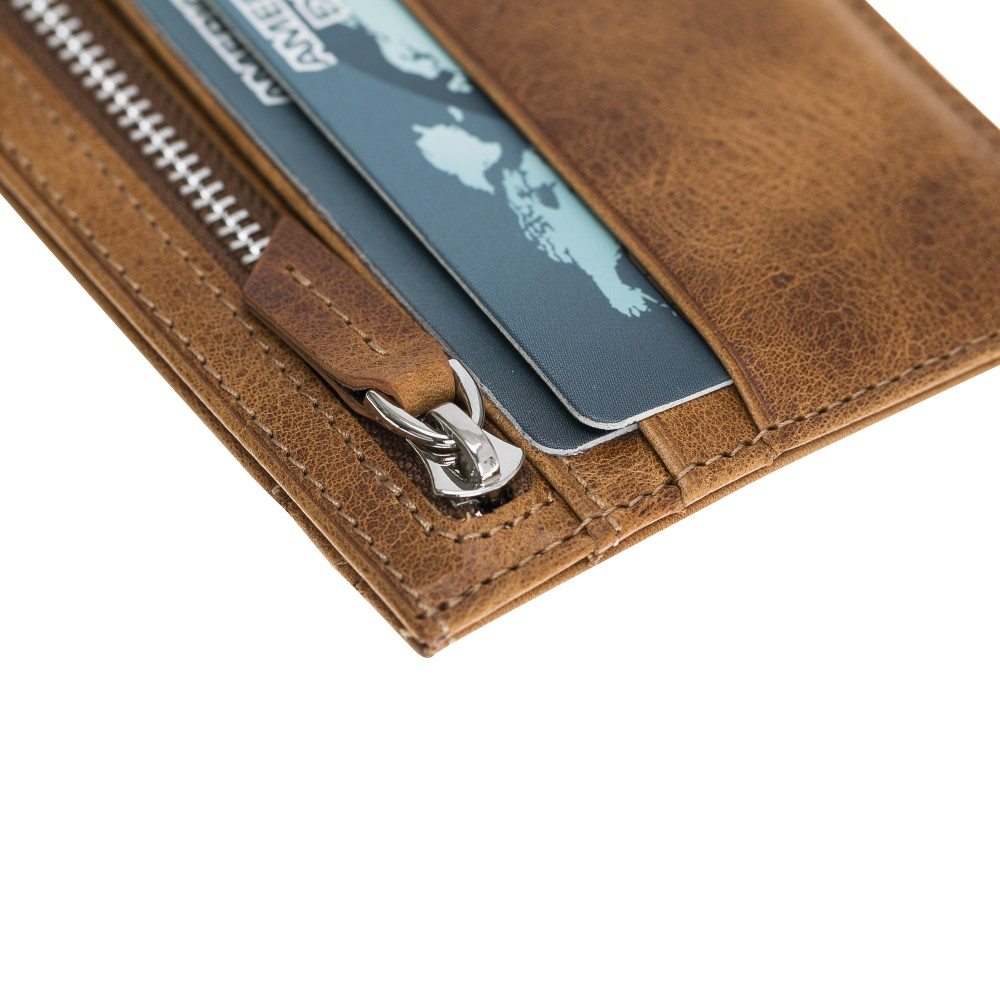 Sırt Çantası Zip Deri Fermuarlı Kartlık ZPCH V18 Taba Satın Al