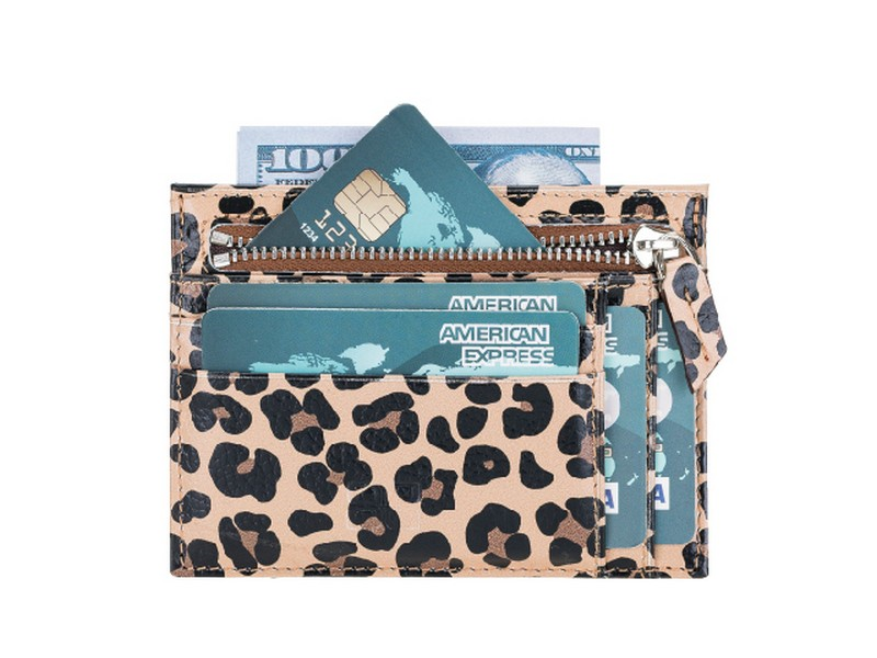 Sırt Çantası Zip Deri Fermuarlı Kartlık ZPCH LEO-NE Leopar Satın Al