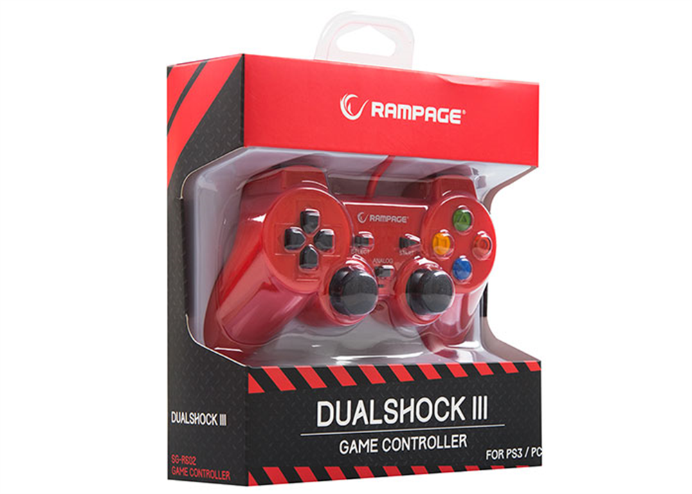 Snopy Rampage SG-R602 Ps3-Pc Kırmızı USB 1.8m Joypad