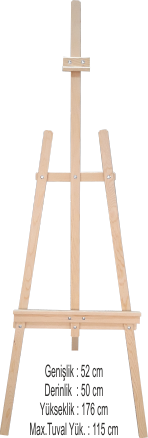 Şövale Art Liva Ayaklı Çam Şövale Stüdyo Tipi 175cm Satın Al