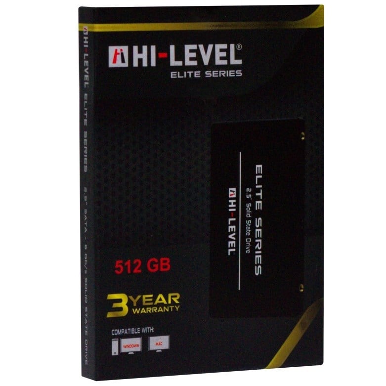 SSD Solid State Drive Hi-Level 512GB Elite HLV-SSD30ELT-512G 560-540MB-s 2.5