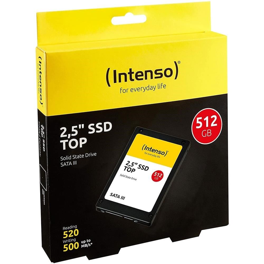 SSD Solid State Drive Intenso 512GB 3812450 Top 520MB--500MB-s 2.5