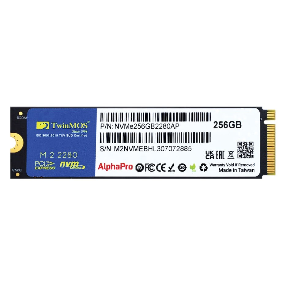 SSD Solid State Drive TwinMOS 256GB NVMe256GB2280AP M.2 PCIe Gen3 NVMe SSD (3600-3250Mb-s) TLC 3DNAND Ssd Disk Satın Al