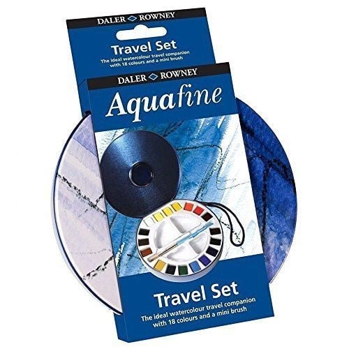 Sulu Boyalar Daler Rowney Aquafine Plastik Kutu Travel Sulu Boya Set 18'li Satın Al
