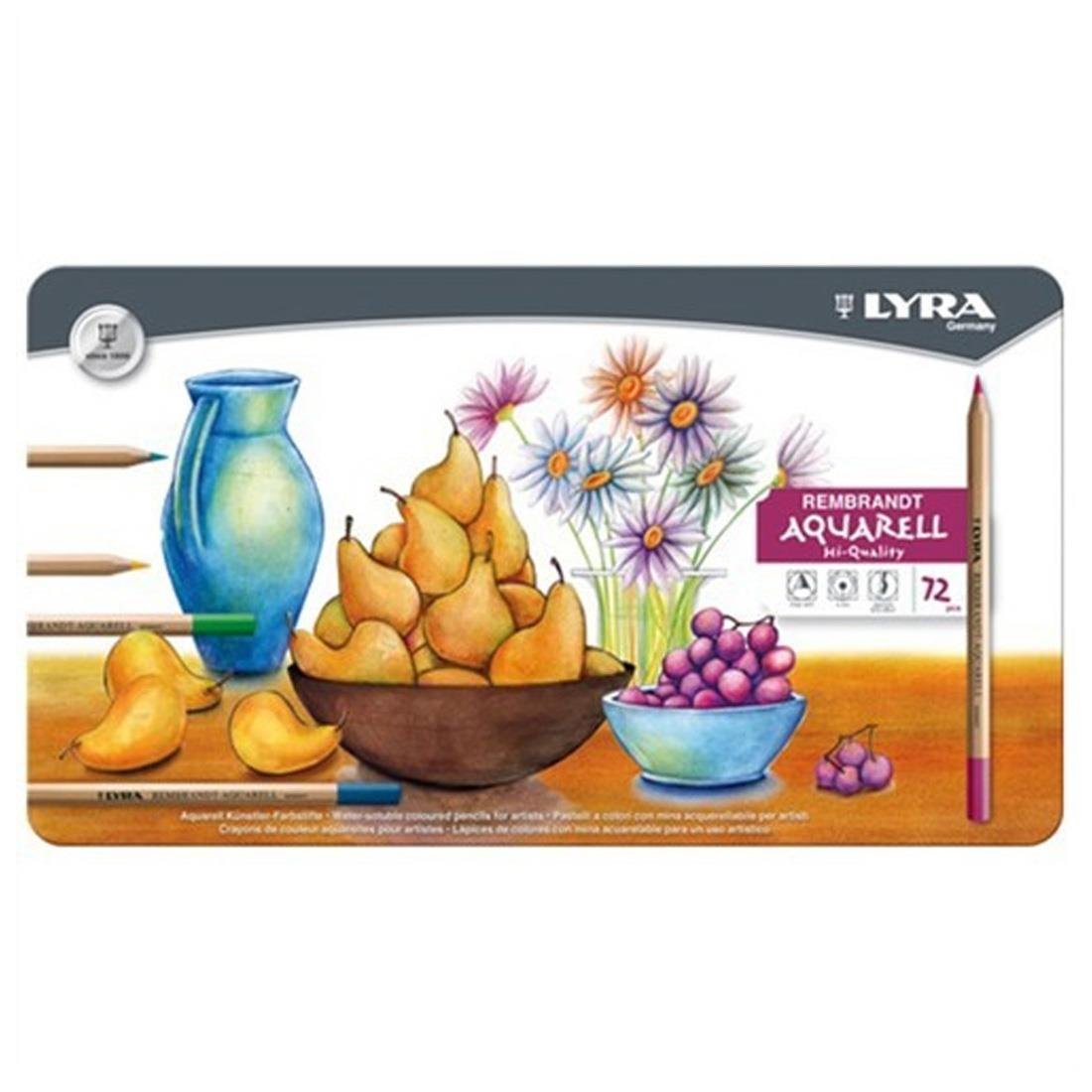 Sulu Boyalar Lyra Rembrandt Acquarell Sulu Boya Kalem Seti 72'li Metal Kutu Satın Al