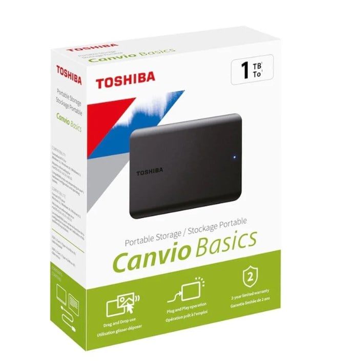 Taşınabilir Disk Toshiba 1TB Canvio Basic 2.5