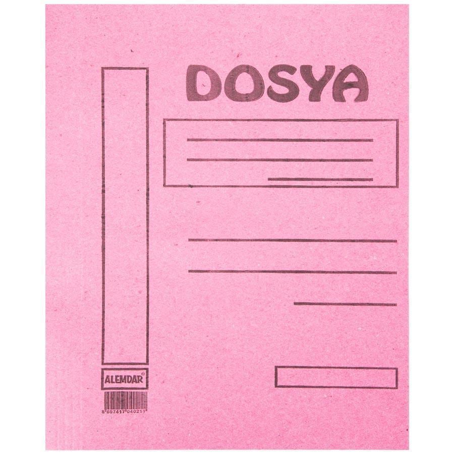 Telli Dosyalar Alemdar Karton Dosya Tam Kapak Pembe 50'li Paket Satın Al