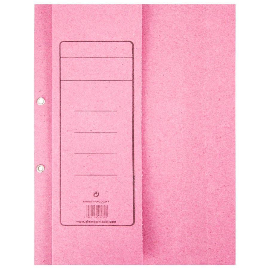 Telli Dosyalar Alemdar Karton Dosya Yarım Kapak Pembe 50'li Paket Satın Al