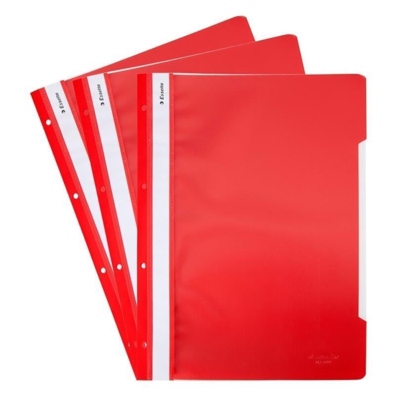 Telli Dosyalar Esselte 4199 Telli Dosya Kırmızı 50'li Paket Satın Al